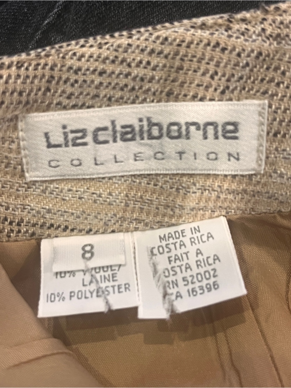 Vintage Liz Claiborne Wool Blend Plaid Pencil Skirt Office Size 8 RUNS SMALL - Picture 8 of 9